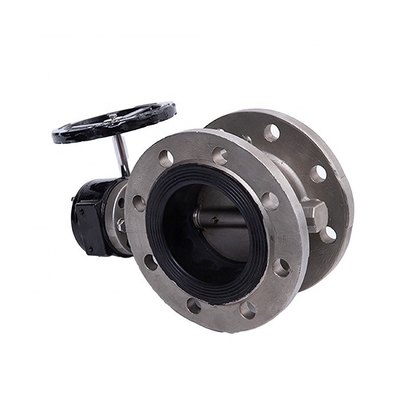 Valvola a farfalla di linea media in acciaio inossidabile D341X-16P per DN40-300 a temperatura normale