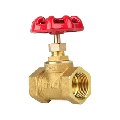 Valvola a sfera in ottone con piccole dimensioni e design di filo interno