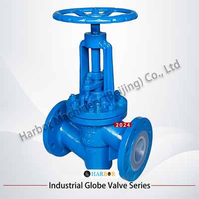 Valvola a sfera di acciaio fuso con rivestimento in PTFE resistente alla corrosione J41F46-16C