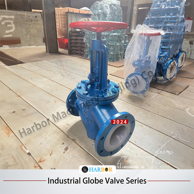 Valvola a sfera di acciaio fuso con rivestimento in PTFE resistente alla corrosione J41F46-16C