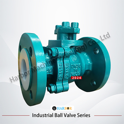 Valvola a sfera con flangia rivestita in PTFE Q41F46-16C per applicazioni resistenti agli acidi e alle alcali