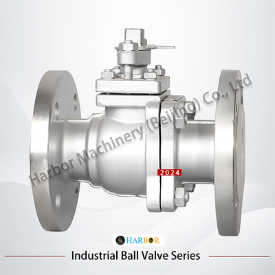 Valvola a sfera rivestita in PTFE argento Q41F46-16P Resistenza alla corrosione Alta affidabilità