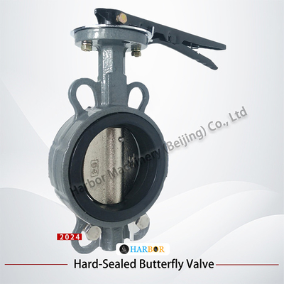 s di D71X-16C Soft Seal Butterfly Valve con materiale di corpo WCB e connessione a wafer