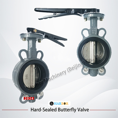 s di D71X-16C Soft Seal Butterfly Valve con materiale di corpo WCB e connessione a wafer
