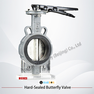 s di D71X-16C Soft Seal Butterfly Valve con materiale di corpo WCB e connessione a wafer