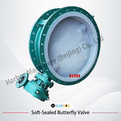 Turbina in acciaio fuso Valvola a farfalla completamente rivestita in PTFE D341F46-16C per industria