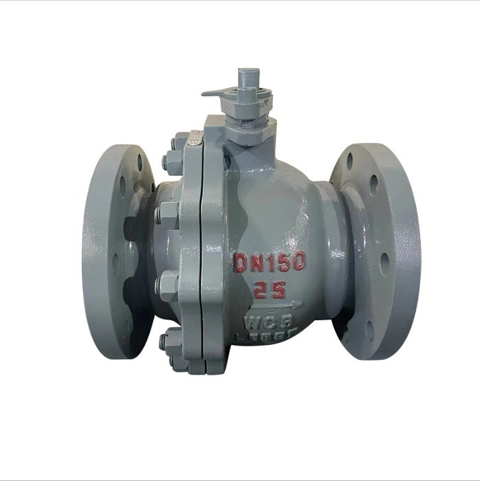 Valvola a sfera manuale in acciaio fuso Q41F-25C con colore personalizzato e connessione a flange