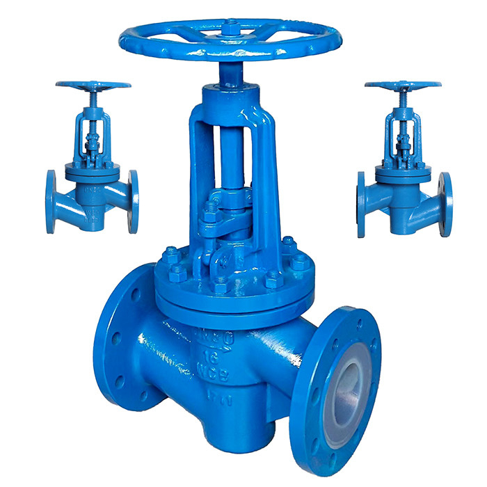 Valvola a sfera di acciaio fuso con rivestimento in PTFE resistente alla corrosione J41F46-16C